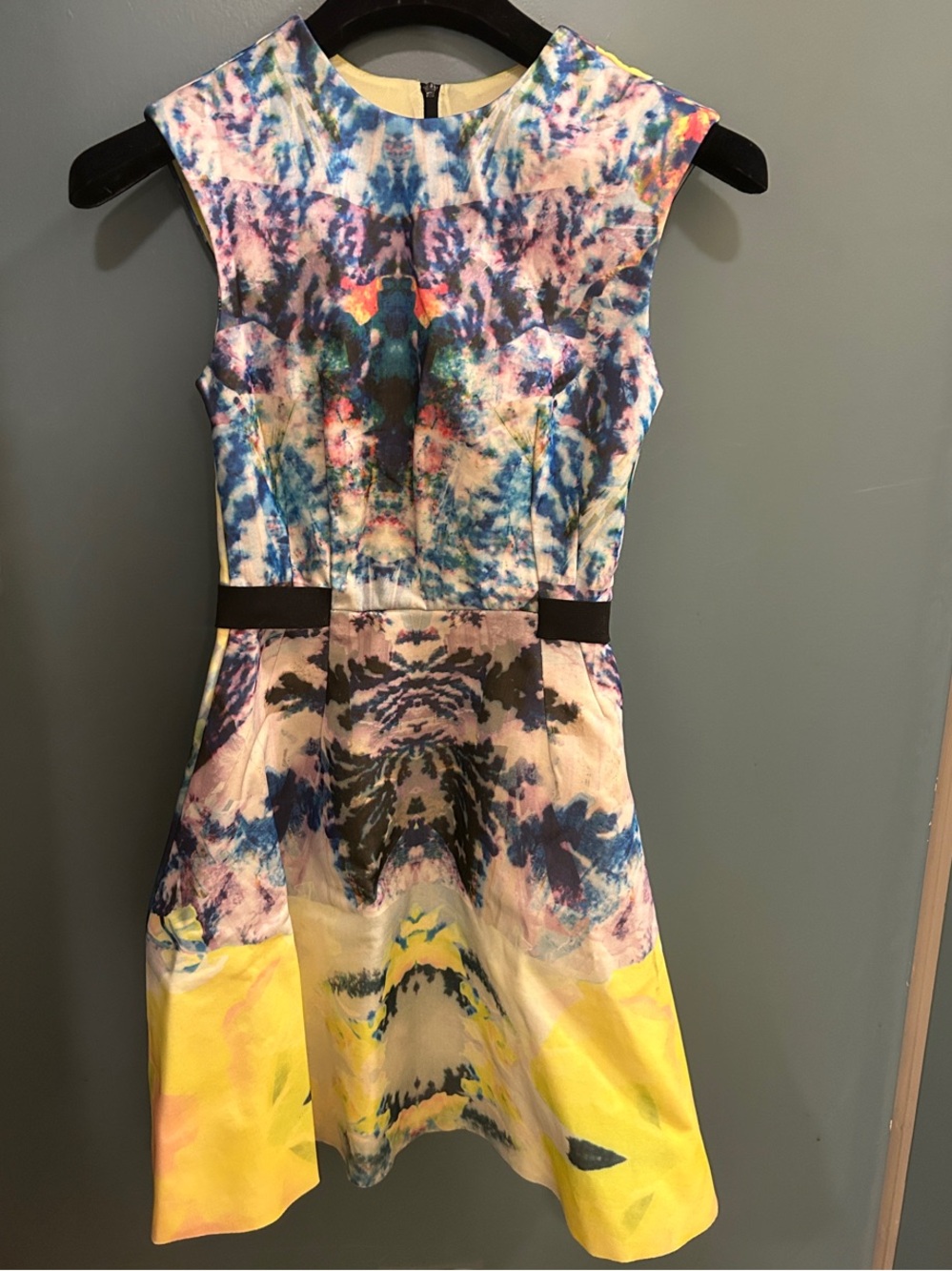 H&M Women’s Ladies Multicolor Tie-Dye Print Dress Size 4 NEW NO TAG